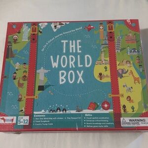 Brand New, sealed, THE WORLD BOX Educational Board Game Ages 5-12